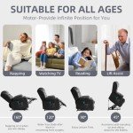 RESTREAL Electric Lift Recliner Chair with Massage