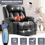 RESTREAL Electric Lift Recliner Chair with Massage