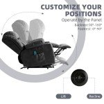 RESTREAL Electric Lift Recliner Chair with Massage