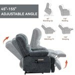 Large Power Lift Recliner with Massage & Heat