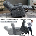 Large Power Lift Recliner with Massage & Heat