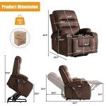 Consofa Electric Lift Recliner Chair with Massage