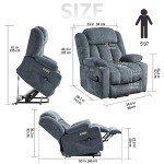 Trustyue Power Lift Recliner Chair with Massage & Heat