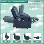 Navy Blue Lift Chair with Heat, Massage & Recline