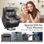 Power Lift Recliner Chair with Heat & Massage