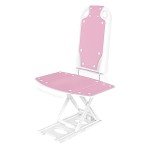 Helsevesen Electric Reclining Lift Chair with Pink Cover