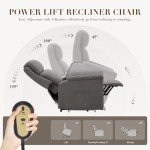 Electric Lift Recliner Chair with Remote Control