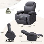 Power Lift Recliner with Massage and Footrest