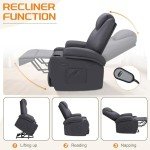 Power Lift Recliner with Massage and Footrest
