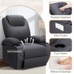 Power Lift Recliner with Massage and Footrest