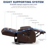 Power Lift Recliner Chair with Massage & Heat