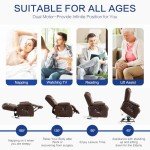 Power Lift Recliner Chair with Massage & Heat
