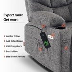 MCombo Power Lift Recliner Chair with Extended Footrest