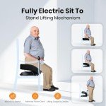 Electric Lift Cushion for Seniors, Supports 240 lbs