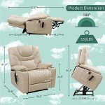 Power Lift Recliner with Heat & Massage Features