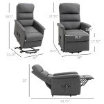 HOMCOM Power Lift Recliner Chair for Seniors