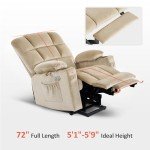 MCombo Dual Motor Lift Recliner Chair with Massage