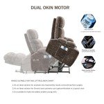 IVYHAVEN Dual Motor Lift Recliner Chair with Massage