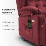 MCombo Petite Power Lift Recliner with Massage