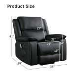 CANMOV Leather Power Lift Recliner Chair with Massage