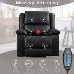 CANMOV Leather Power Lift Recliner Chair with Massage