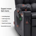 MCombo Dual Motor Lift Recliner with Massage & Heat