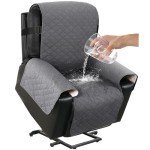 Waterproof Power Lift Recliner Cover, Gray