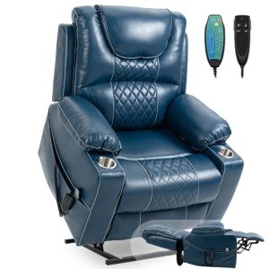 FUNECORP Large Power Lift Recliner Chair with Massage