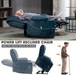 FUNECORP Large Power Lift Recliner Chair with Massage