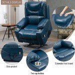 FUNECORP Large Power Lift Recliner Chair with Massage