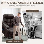 Electric Power Lift Chair with Massage & Heat