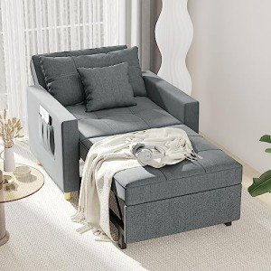 Esright 3-in-1 Convertible Sleeper Chair Bed