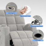 Power Lift Recliner Chair with Massage & Heat