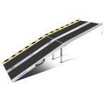 Portable Non-Slip Aluminum Wheelchair Ramp, 600lbs