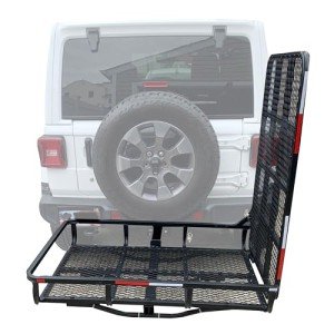 Heavy-Duty Wheelchair and Scooter Hitch Carrier