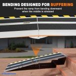 Portable Non-Slip Aluminum Wheelchair Ramp, 600lbs