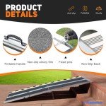 Portable Non-Slip Aluminum Wheelchair Ramp, 600lbs