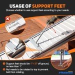Portable Non-Slip Aluminum Wheelchair Ramp, 600lbs