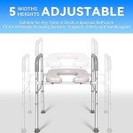 Adjustable Raised Toilet Seat with Handles