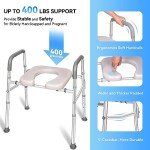 Adjustable Raised Toilet Seat with Handles