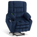 MCombo Small Dual Motor Lift Recliner with Massage
