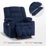 MCombo Small Dual Motor Lift Recliner with Massage