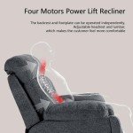 Comfort Lift Recliner Chair with Massage and Heat