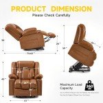 Large Power Lift Chair with Heat and Massage