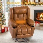 Large Power Lift Chair with Heat and Massage