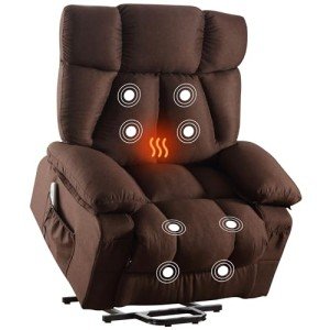 Oversized Power Lift Recliner Chair with Massage