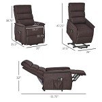 HOMCOM Vibration Massage Power Lift Recliner Chair