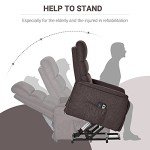 HOMCOM Vibration Massage Power Lift Recliner Chair