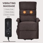 HOMCOM Vibration Massage Power Lift Recliner Chair