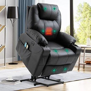 VIVIJASON Electric Lift Recliner with Massage & Heat
